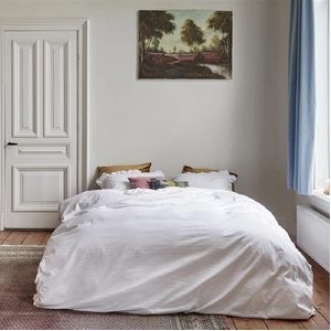 At Home by BeddingHouse Flamboyant Stripes dekbedovertrek - Eenpersoons - 140x200/220 - Zand
