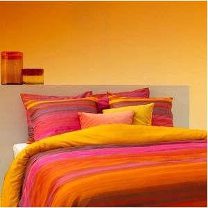 Dekbedovertrek Damai Lucid Orange Satijn-240 x 200 / 220 cm | Lits-Jumeaux