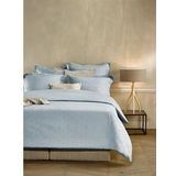 Dekbedovertrek De Witte Lietaer Skyscraper Ice Blue Satijn-260 x 200 / 220 / 240 cm | Extra Breed
