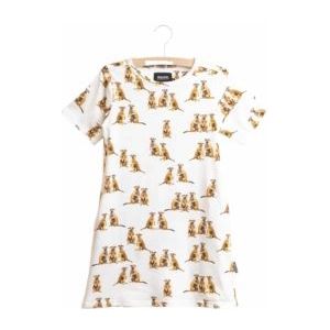 SNURK - T-Shirt Dress - Jerseyjurk - Meerkats - Biologisch Katoen