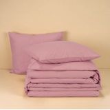 MOODIT - Basil - Dekbedovertrek - Vieux Rose - Katoen - 260 x 240 cm