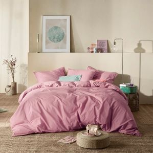 MOODIT - Basil - Dekbedovertrek - Vieux Rose - Katoen - 260 x 240 cm