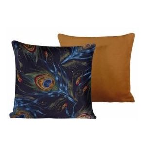 De Witte Lietaer Sierkussensloop Set Peafowl Thai Curry - 40 x 40 cm - Satijn Katoen