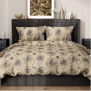 Satin D'or - Blake - Dekbedovertrek - Beige - Satijn - Lits-Jumeaux - 240 x 200 / 220 cm