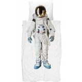 Dekbedovertrek Snurk Astronaut Percal Met Ritssluiting-140 x 200 / 220 cm | 1-Persoons