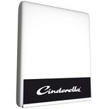 Cinderella - Hoeslaken - tot 25 cm matrashoogte - Double Jersey - 160x200/210/220 cm - Wit