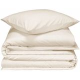 De Witte Lietaer Dekbedovertrek, Laura Soft White + 100% Katoen Flanel