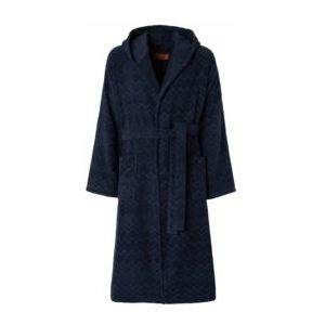 Missoni - Chalk - Badjas - Blauw - Met Capuchon en Tailleband