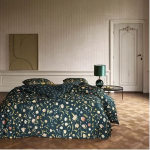 Dekbedovertrek Essenza Odilia Deep Sea Blue Satijn-140 x 200 / 220 cm | 1-Persoons