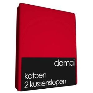 Kussenslopen Damai Red (Katoen) (set van 2)-50 x 60 cm