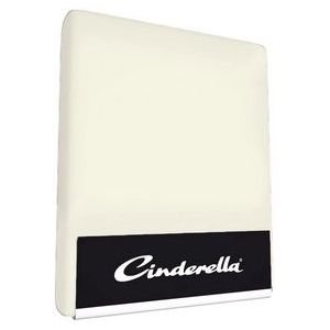 Cinderella - Hoeslaken (tot 25 cm) - Double Jersey - 160x200/210/220 - Ivoor