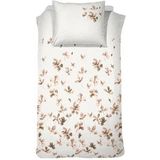 Dekbedovertrek - Wit - Katoen - Eenpersoons