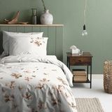 Dekbedovertrek - Wit - Katoen - Eenpersoons