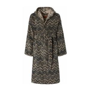Badjas Missoni Unisex Azul Hooded Brown Multicolor-L
