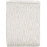 Deken Jollein River Knit Cream White/Coral Fleece-100 x 150 cm