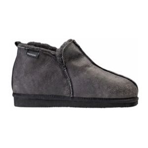 Shepherd of Sweden - Annie - Pantoffel - Matt Black - Suède met Schapenvacht