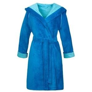 Esprit - Cosy - Badjas - Turquoise - Hoogwaardig Velours - Strikceintuur