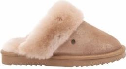 Warmbat - Collie Print - Pantoffel - Metalic Gold - Damespantoffel met Suède Buitenkant