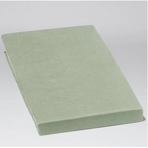 Hoeslaken Yumeko Green (Satijn Wash)-200 x 210 cm