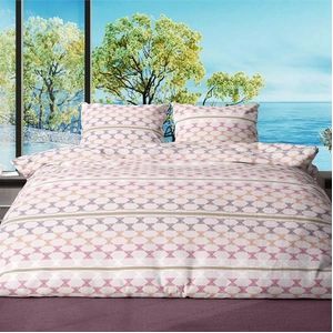 Romanette - Dekbedovertrek - Roze - Katoen - 1-Persoons