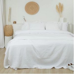 Dekbedovertrek Town&Country Austin Washed White-140 x 200 / 220 cm | 1-Persoons