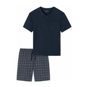 Pyjama Schiesser Men 159636 Blue-Maat 56