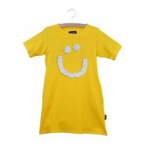 T-shirt Dress SNURK Kids Creamy Smile Yellow-Maat 140