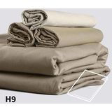 Topper Hoeslaken Dommelin 5-9 cm Camel (Satijn 300TC)-90 x 220 cm