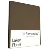 Laken Romanette Taupe (Flanel)-240 x 260 cm (Lits-jumeaux)