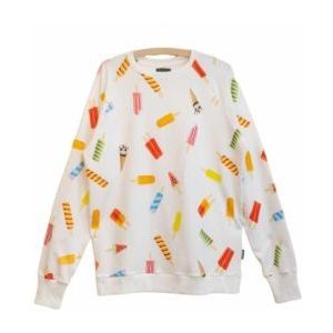 SNURK - Popsicles - Sweater - Wit - Biologisch Katoen