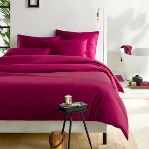 De Witte Lietaer Dekbedovertrek Katoen Satijn Olivia - Eenpersoons- 140 x 200/220 cm - Rood