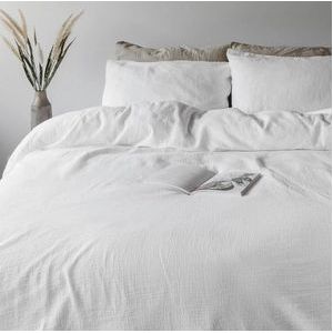 Dekbedovertrek Town&Country Mousseline White-200 x 200 / 220 cm | 2-Persoons