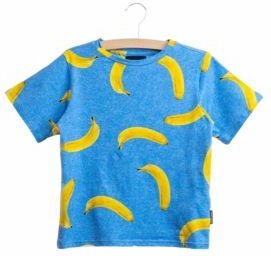 SNURK - Kids Banana - T-shirt - Blauw - GOTS-gecertificeerd