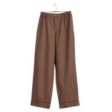 HAY - Outline Pyjama Trousers - Pyjamabroek - Milk Chocolate - 100% Biologisch Katoen