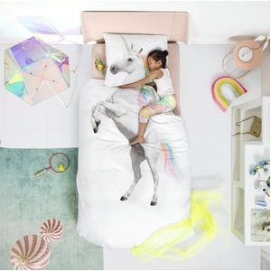 Dekbedovertrek SNURK Unicorn Percal-120 x 150 cm | Kinder
