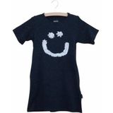 T-shirt Dress SNURK Kids Creamy Smile Black-Maat 140
