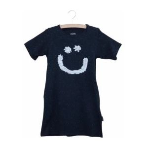 T-shirt Dress SNURK Kids Creamy Smile Black-Maat 140