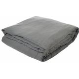 Libeco - Madison - Dekbedovertrek - Donkergrijs - 100% Linnen - 140 x 200 cm