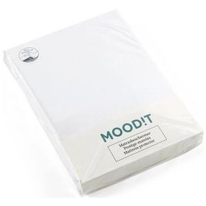 Moodit Waterdicht Matrasbeschermer, Noa - Lits Jumeaux - 160 x 200 cm - Katoen Jersey + PU