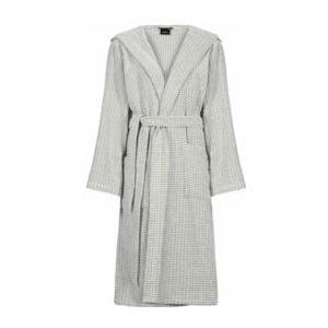 Cawo - Dames Home Badjas - Grijs - Met Capuchon - Extra Licht 6137 S