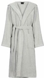 Cawo - Dames Home Badjas - Grijs - Met Capuchon - Extra Licht 6137 S