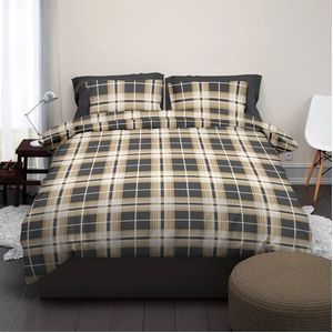 Dekbedovertrek Satin d`Or Banff Caramel Satijn-200 x 200 / 220 cm | 2-Persoons