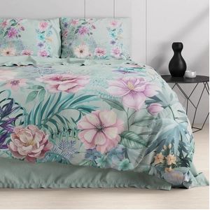 Dreamhouse - Nature Flore - Dekbedovertrek - Blauw - 240 x 200 / 220 cm - Lits-Jumeaux