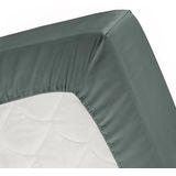 Cinderella - Sundays - Topper Hoeslaken - tot 15 cm matrashoogte - Satijn - 80x210 cm - Groen