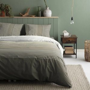 Dekbedovertrek - Grijs - Katoen - 1 Persoons