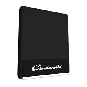 Cinderella - Topper hoeslaken - tot 12 cm matrashoogte - Jersey - 160x200/210 cm - Zwart