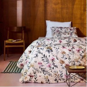 Dekbedovertrek - Beige - Cinderella Botanica - Flanel - 140 x 200 / 220 cm - 1-Persoons