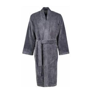 Cawö - 800 - Kimono - Antraciet - Katoen/Polyester, Badstof Velours, Oekotex-Standard 100