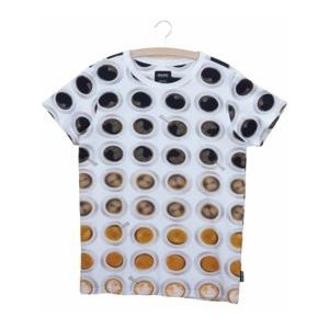 T-shirt SNURK Unisex Coffee Addict White-XS