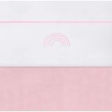 Laken Jollein Rainbow Blush Pink-75 x 100 cm (Wieglaken)